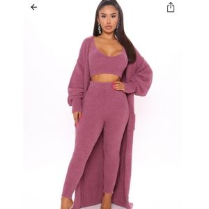 Fashion nova 3 piece sweater outfit